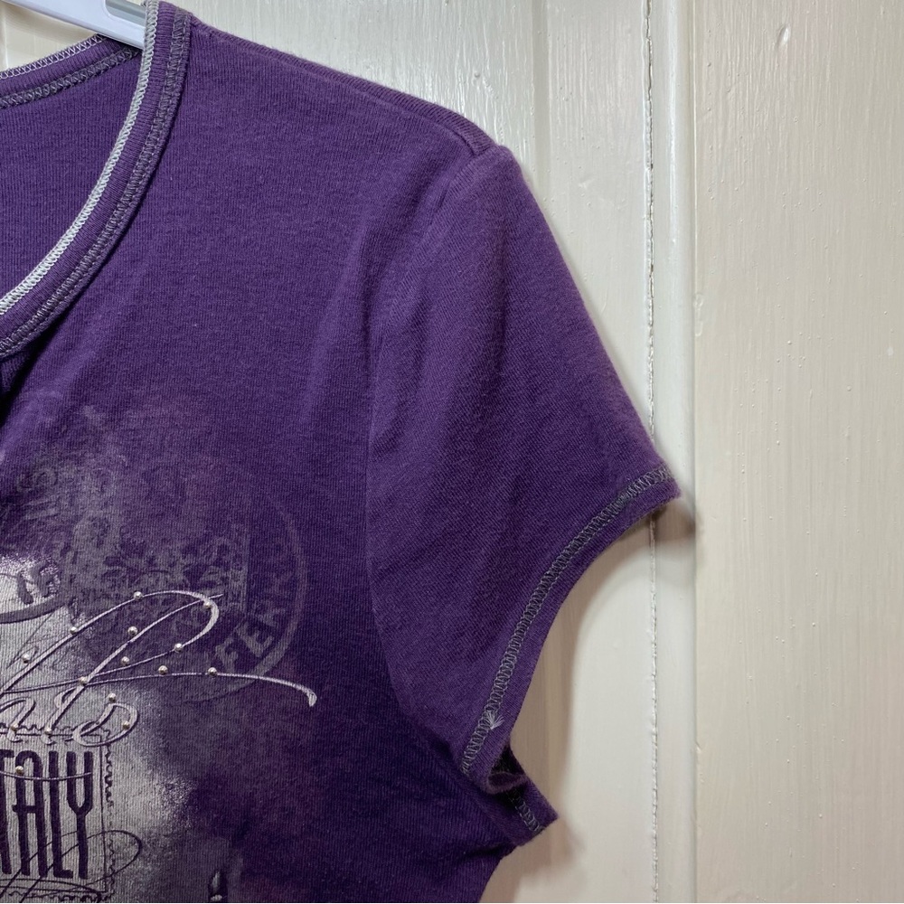 BLUE CANYON | Blue Canyon Clothing Purple Venice Italy Graphic T-shirt - Picture 6 of 11